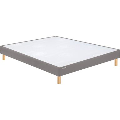 Sommier Bultex Vigoroso taupe confort ferme + pieds