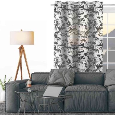 Voilage à œillets Mayline blanc 135x250 cm