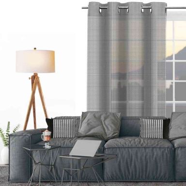 Voilage à œillets Victoria gris 135x250 cm