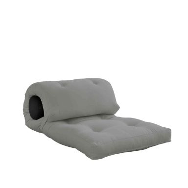 Matelas futon canapé 2 en 1 WRAP 70x200 gris