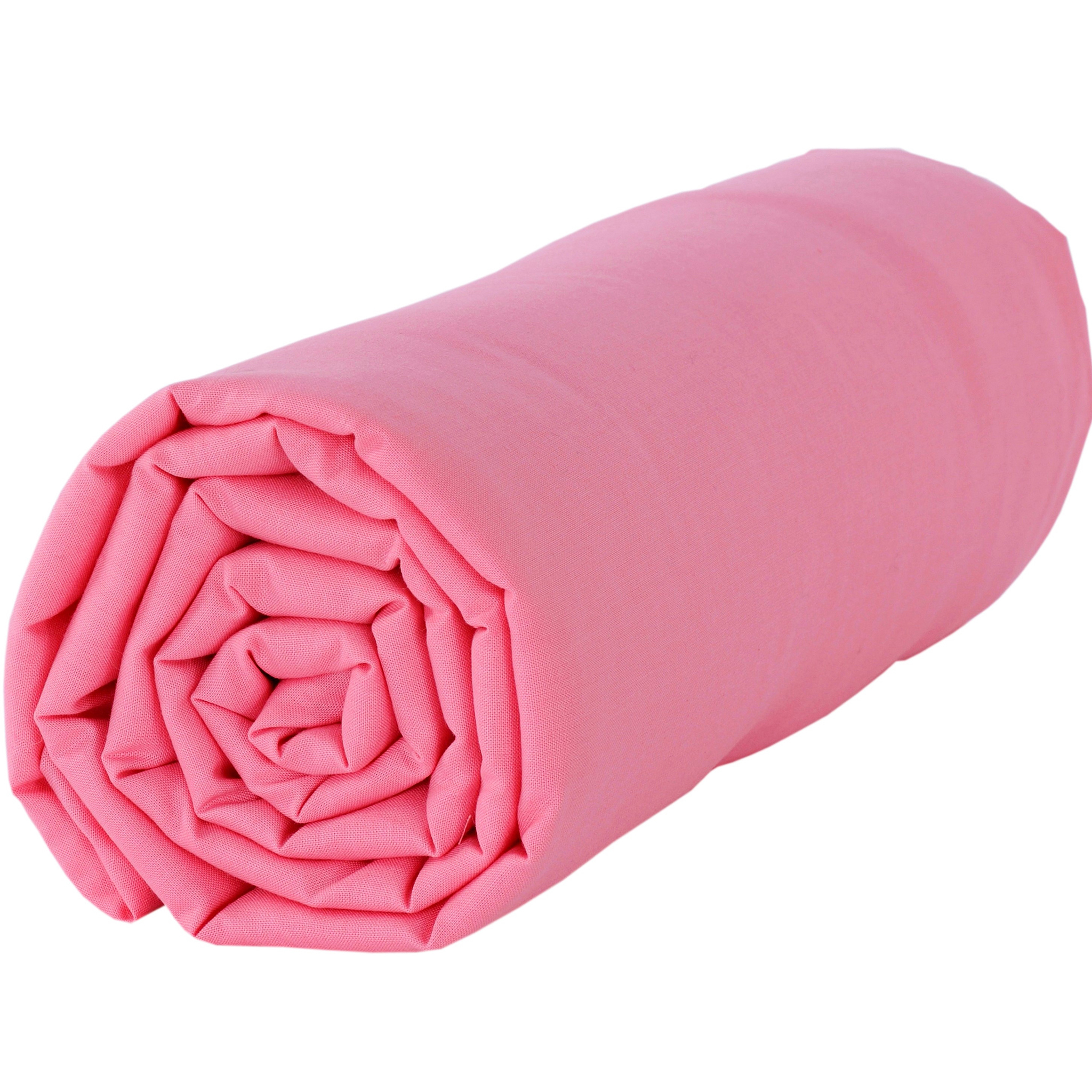 Drap housse 70x140cm Baby Fox - Rose