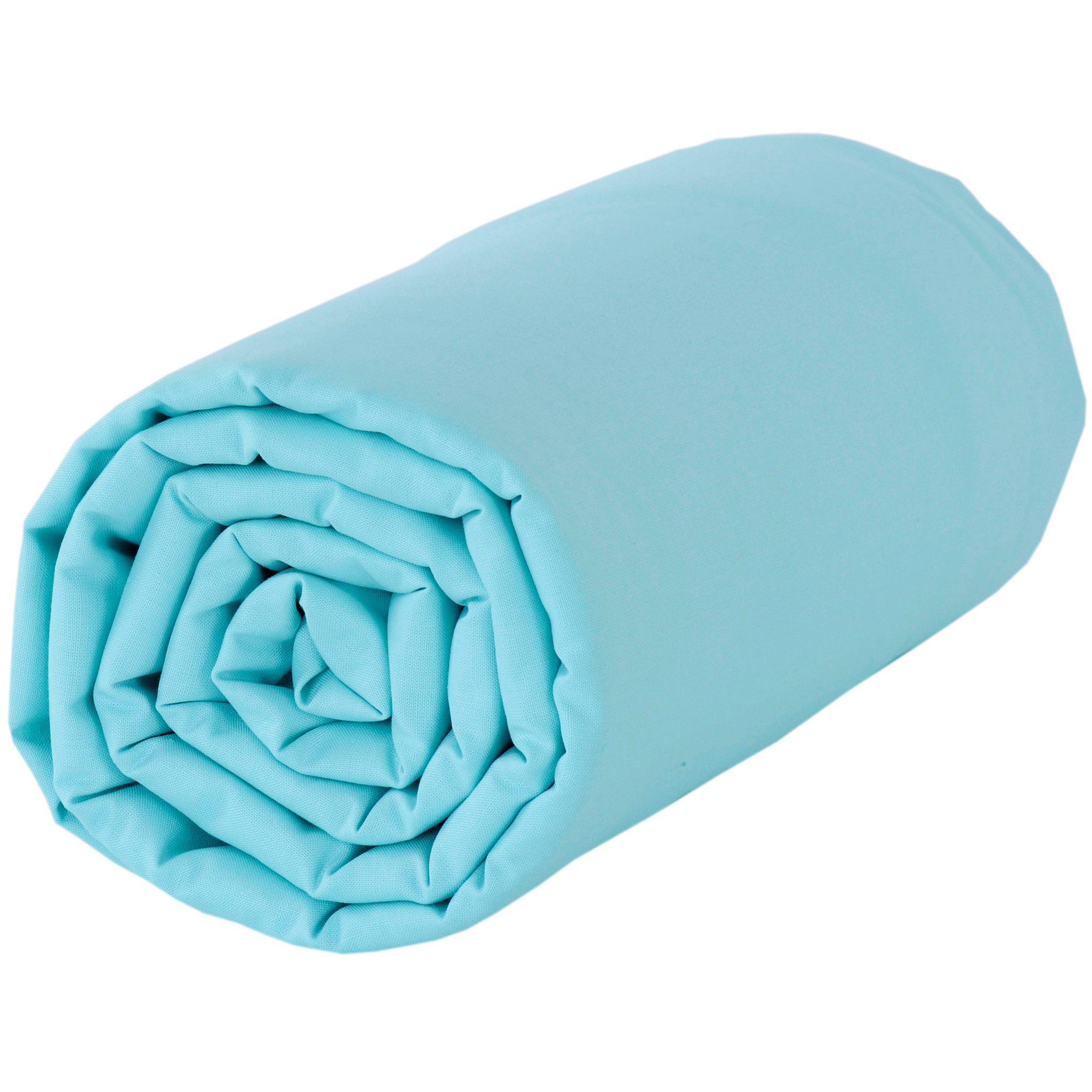 Drap housse 70x140cm Baby Fox - Turquoise