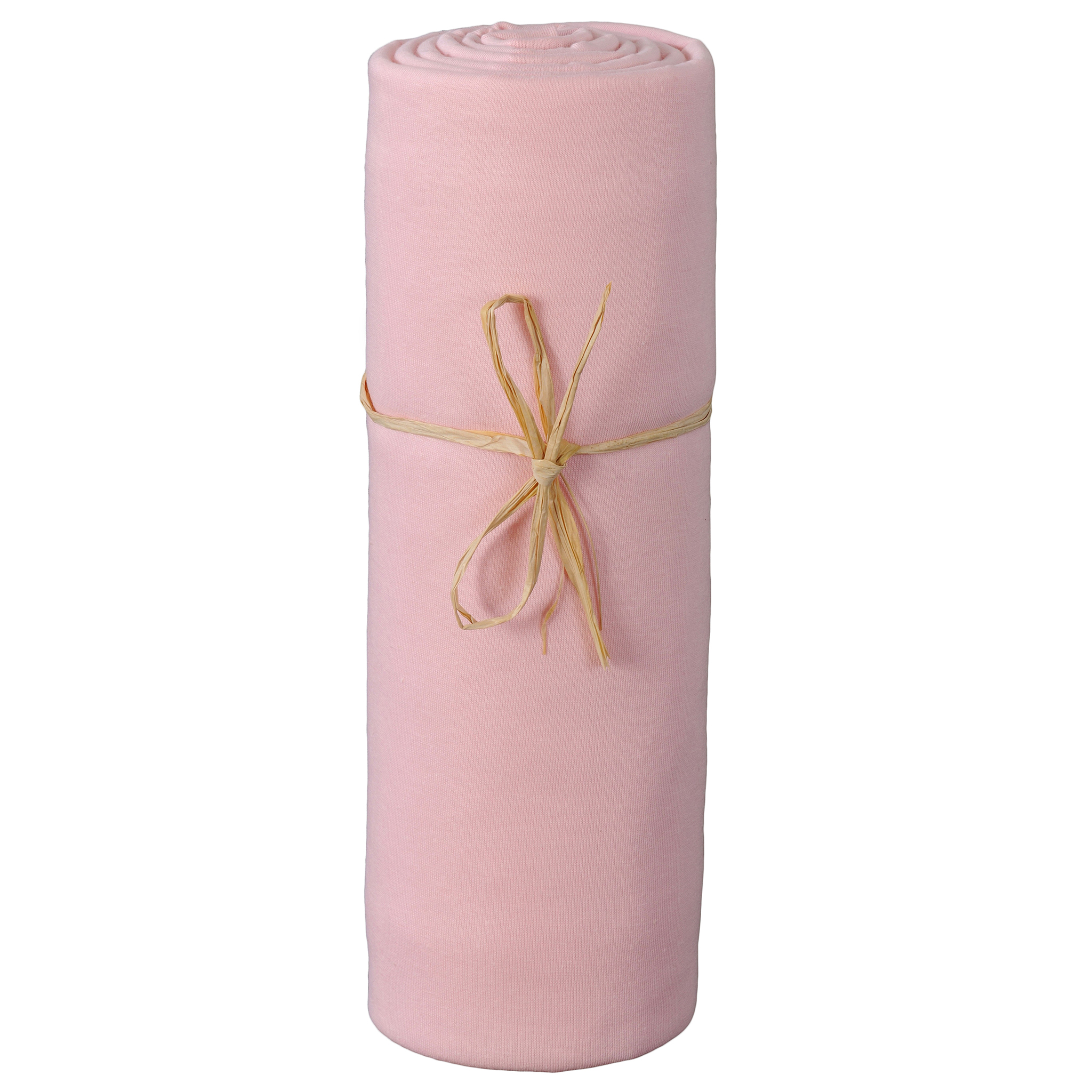 Drap housse jersey bio 70x140 cm - Rose Bonbon