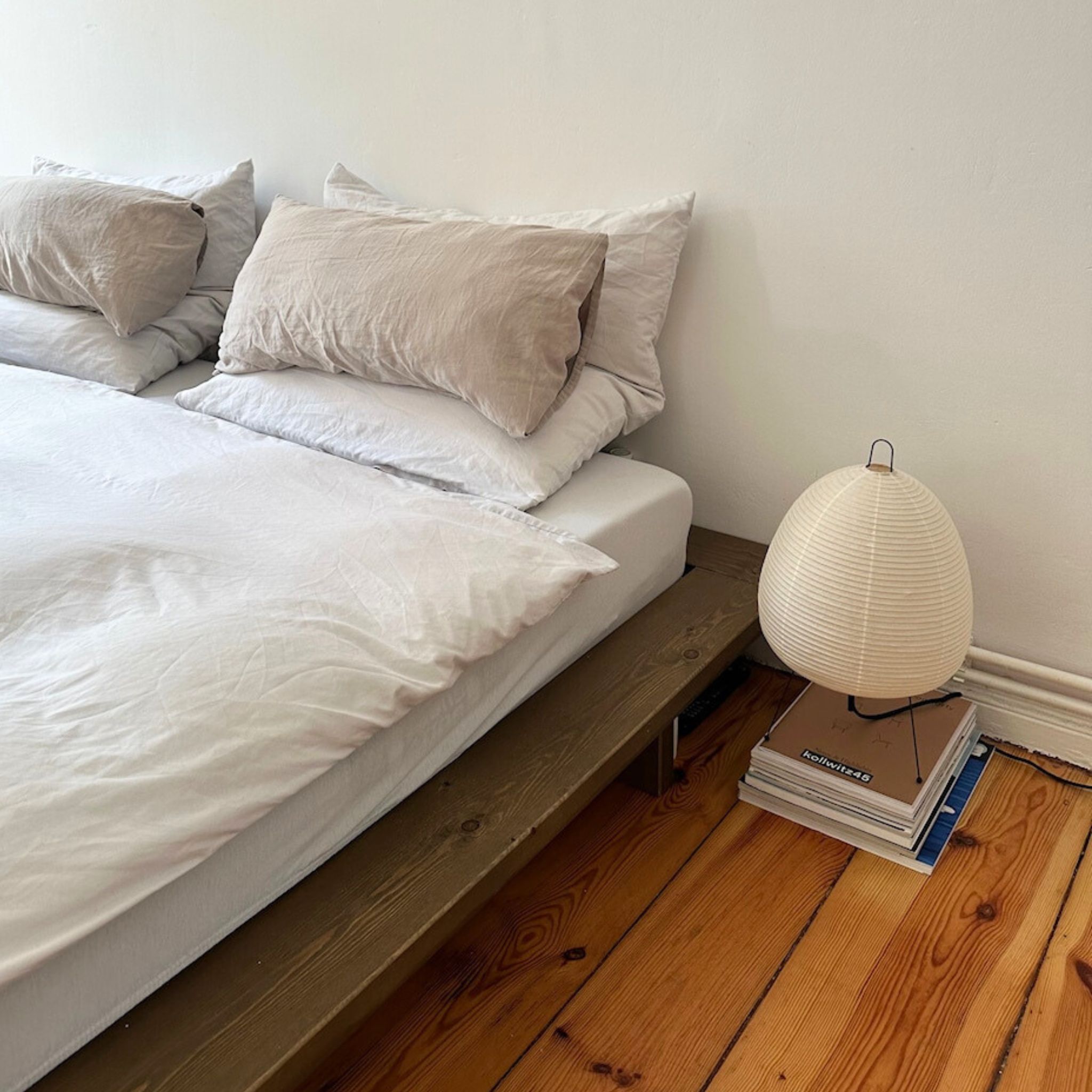 Lit Futon JAPAN en pin massif 90x200 Bois foncé