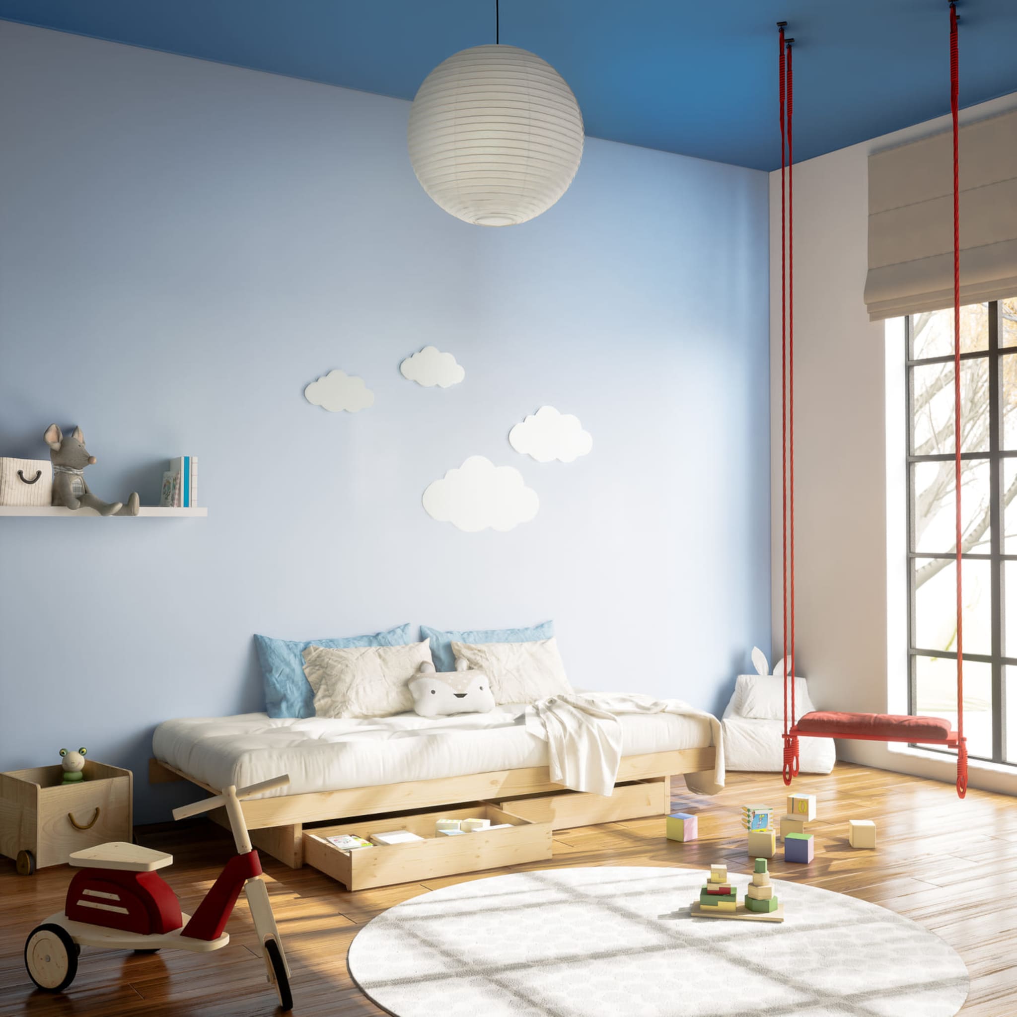 Lit enfant KANSO en pin massif naturel