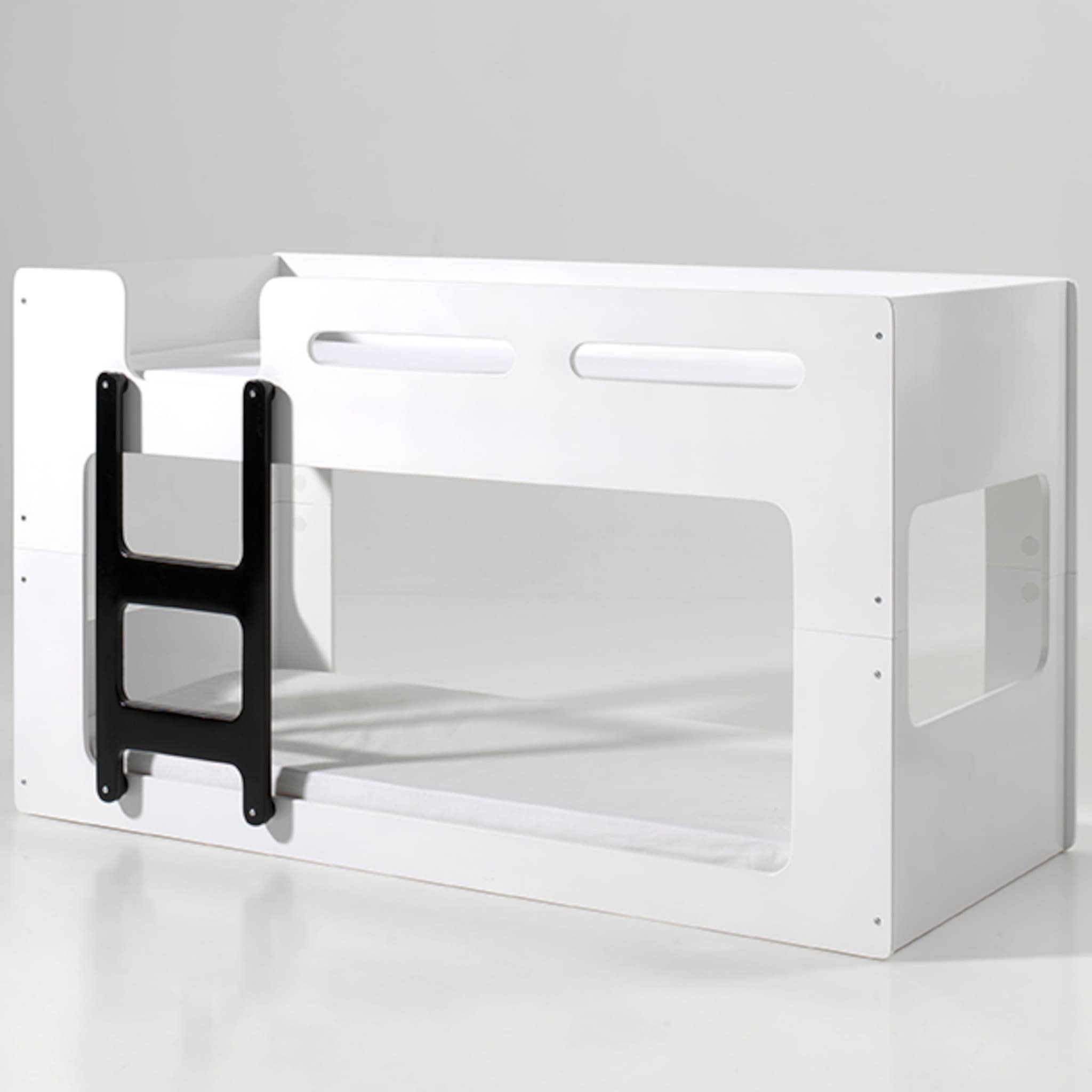 Lit superposé enfant, blanc laqué 90x200 - Terre de Nuit