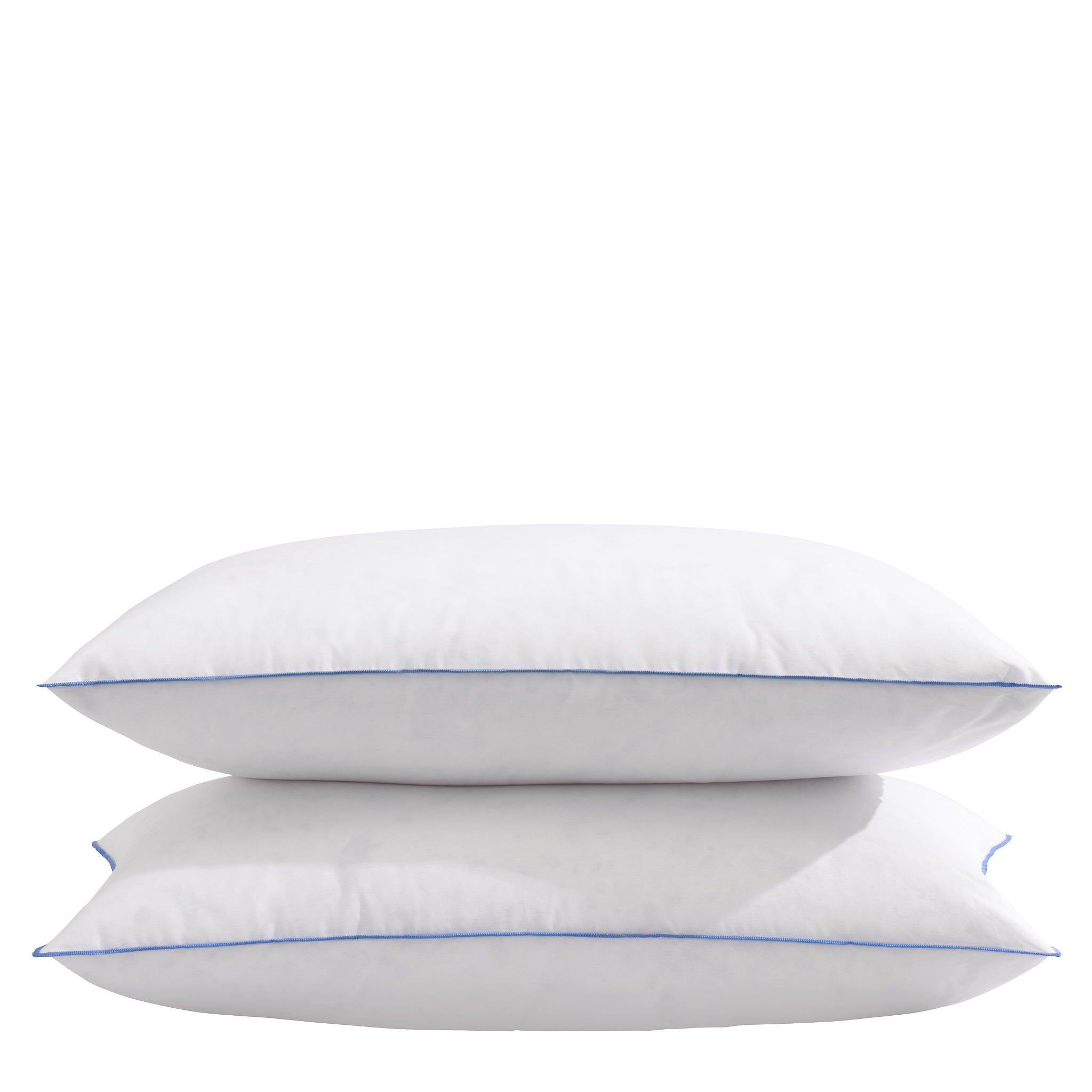 Lot de 2 oreillers moelleux duvet de canard anti-allergènes Someo