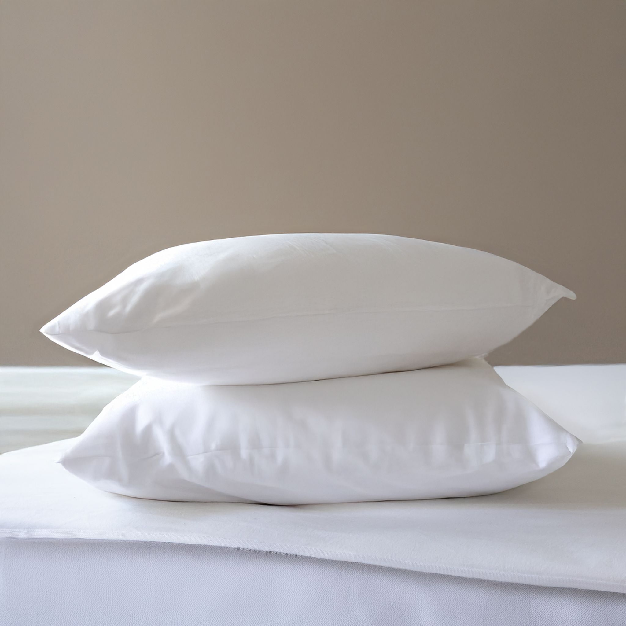 Lot de 2 protège oreillers 100% coton anti-acariens 60x60 - SOMEO