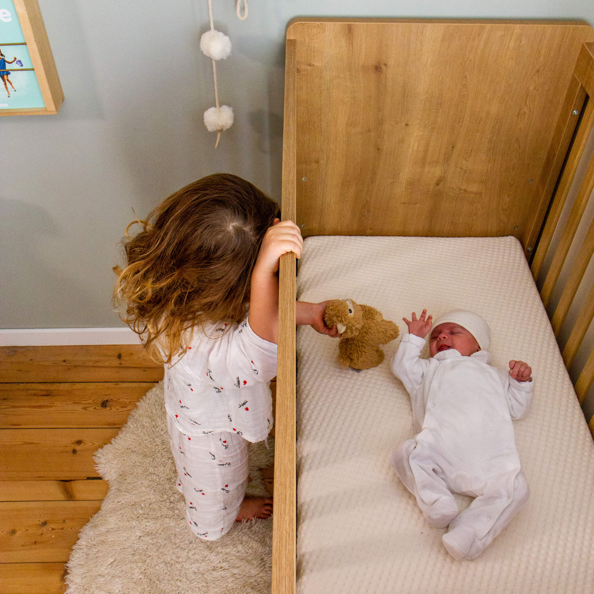 Matelas naturel pour lit bébé et lit denfant Matelas bébé avec noyau de coco noyer latex naturel et housse en bambou pour un confort de sommeil parfait 