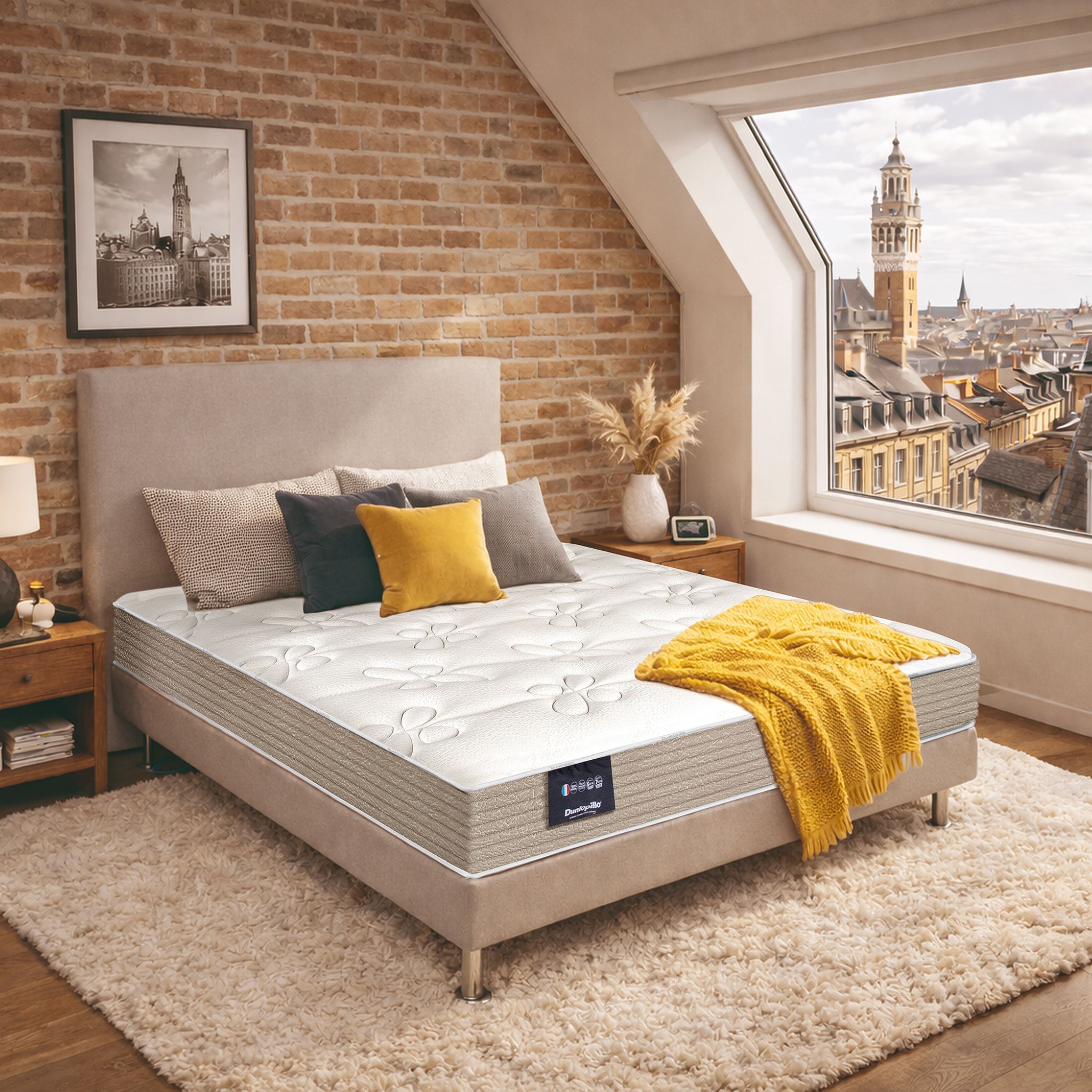 Matelas latex ferme Dunlopillo Lavande 2