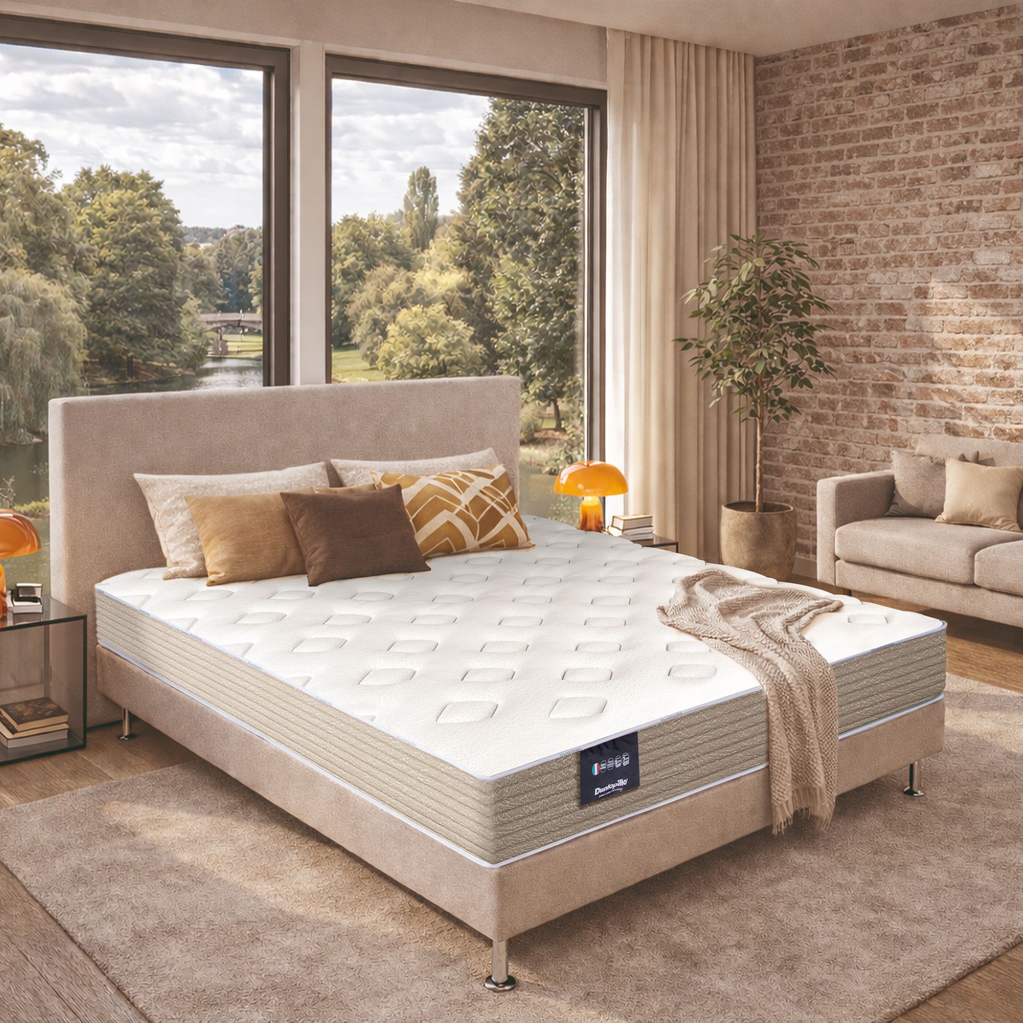 Matelas mousse HR ferme Dunlopillo Narcisse 2