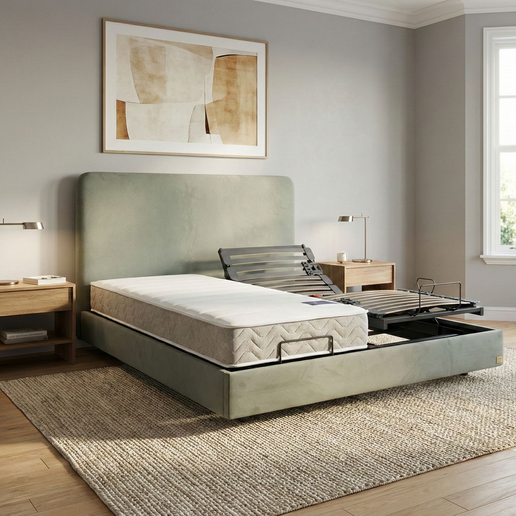 Matelas ressorts ensachés pour lit électrique 90x200 cm Symphonie