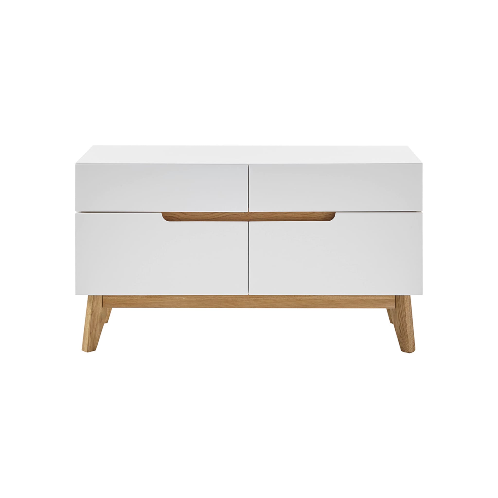 Meuble à chaussures blanc 4 tiroirs avec banc - ET16023