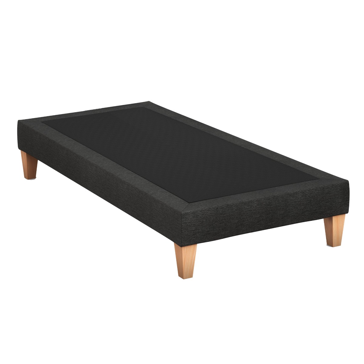 Sommier déco tapissier nuit noire - SOMEO