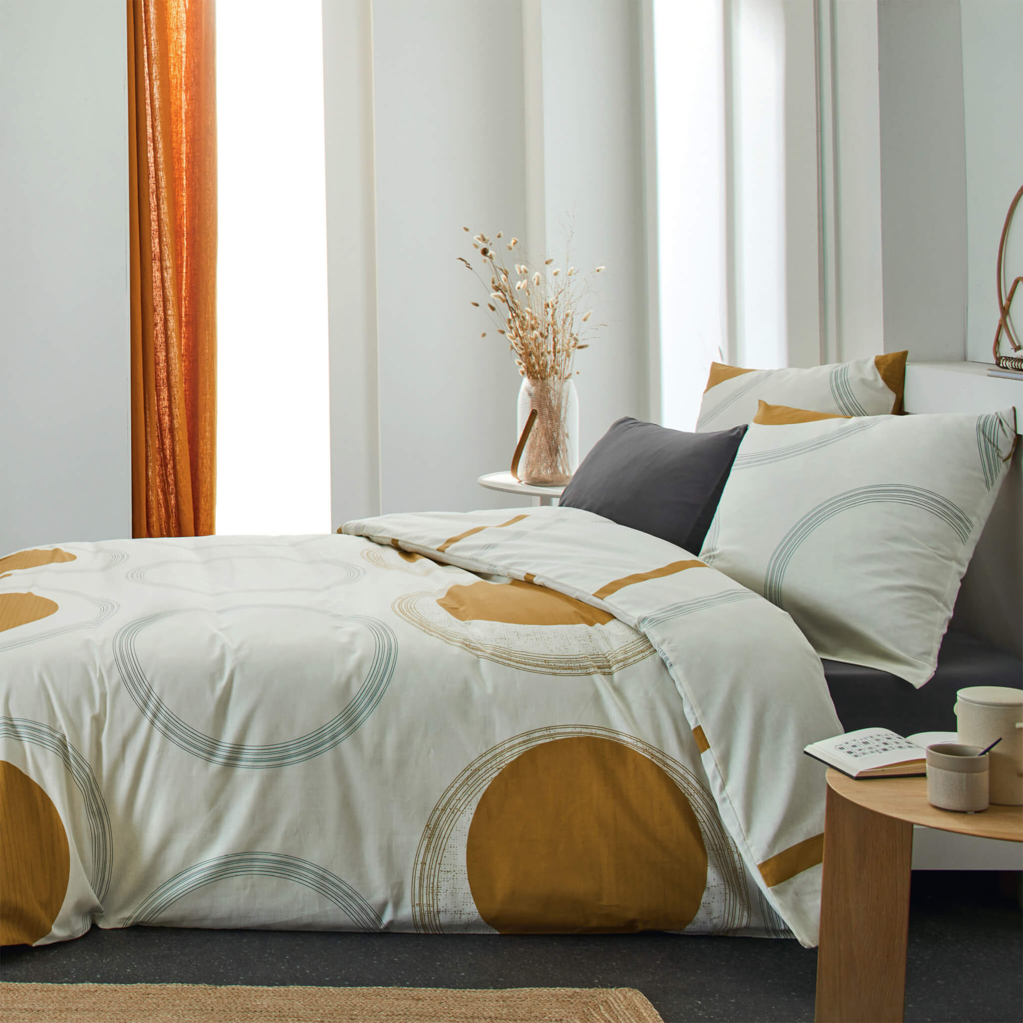 Parure de lit On Anthracite 260x240 cm