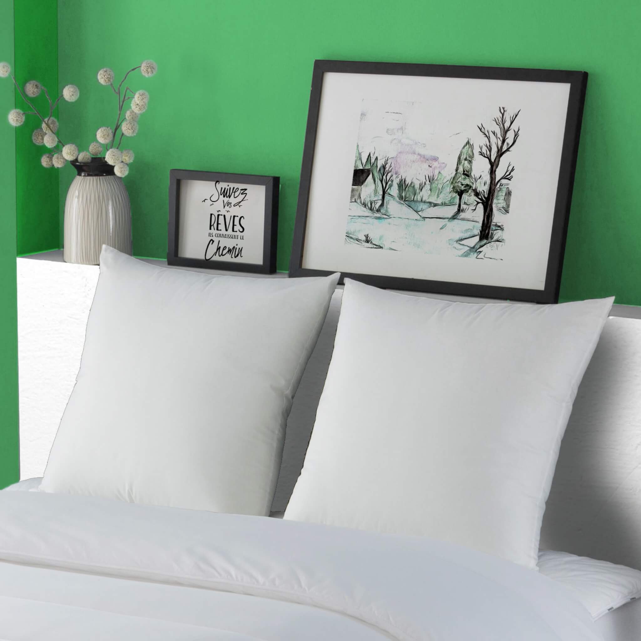 Oreiller techno respirant 60x60 moelleux Dodo