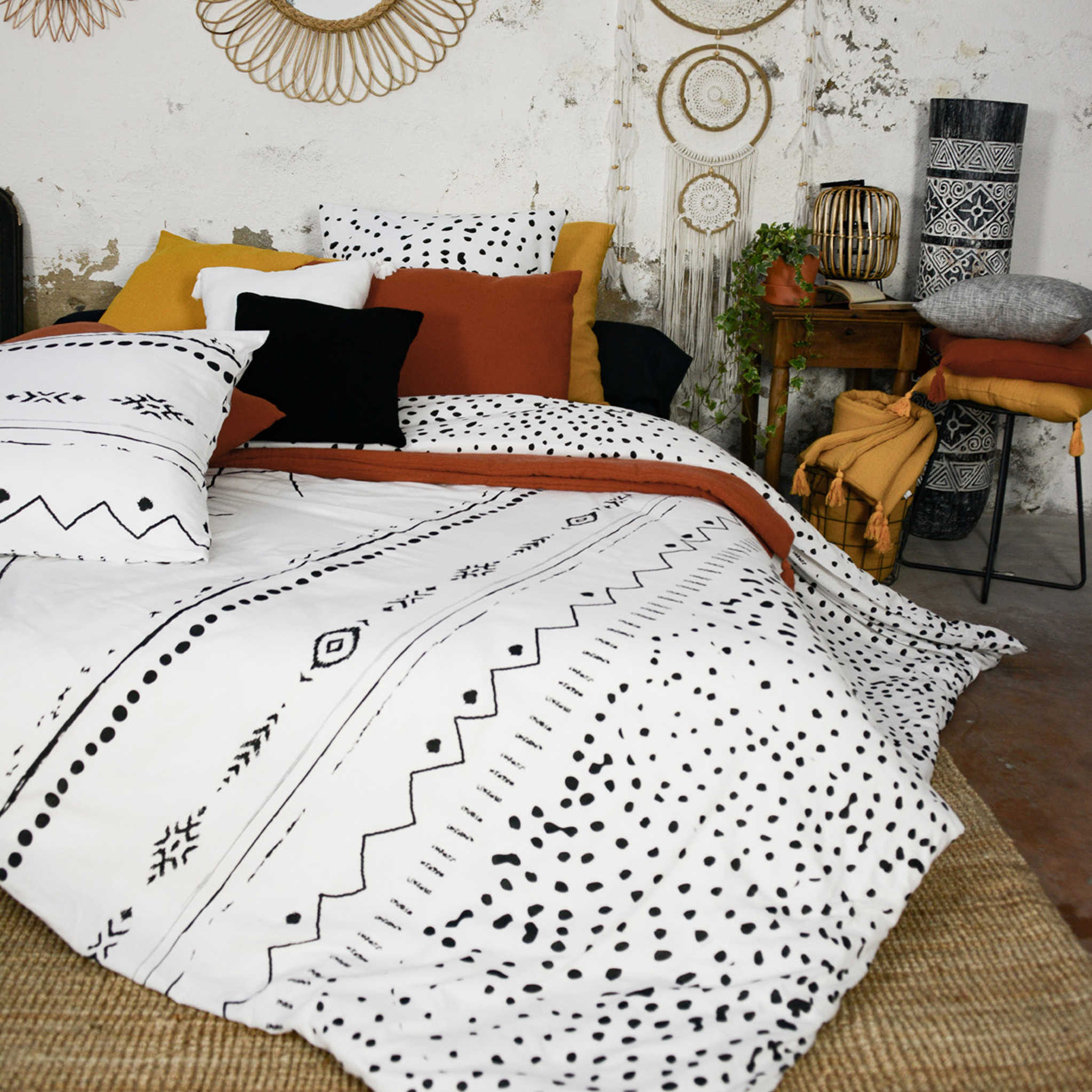 Parure de lit Ikat 240x220 cm