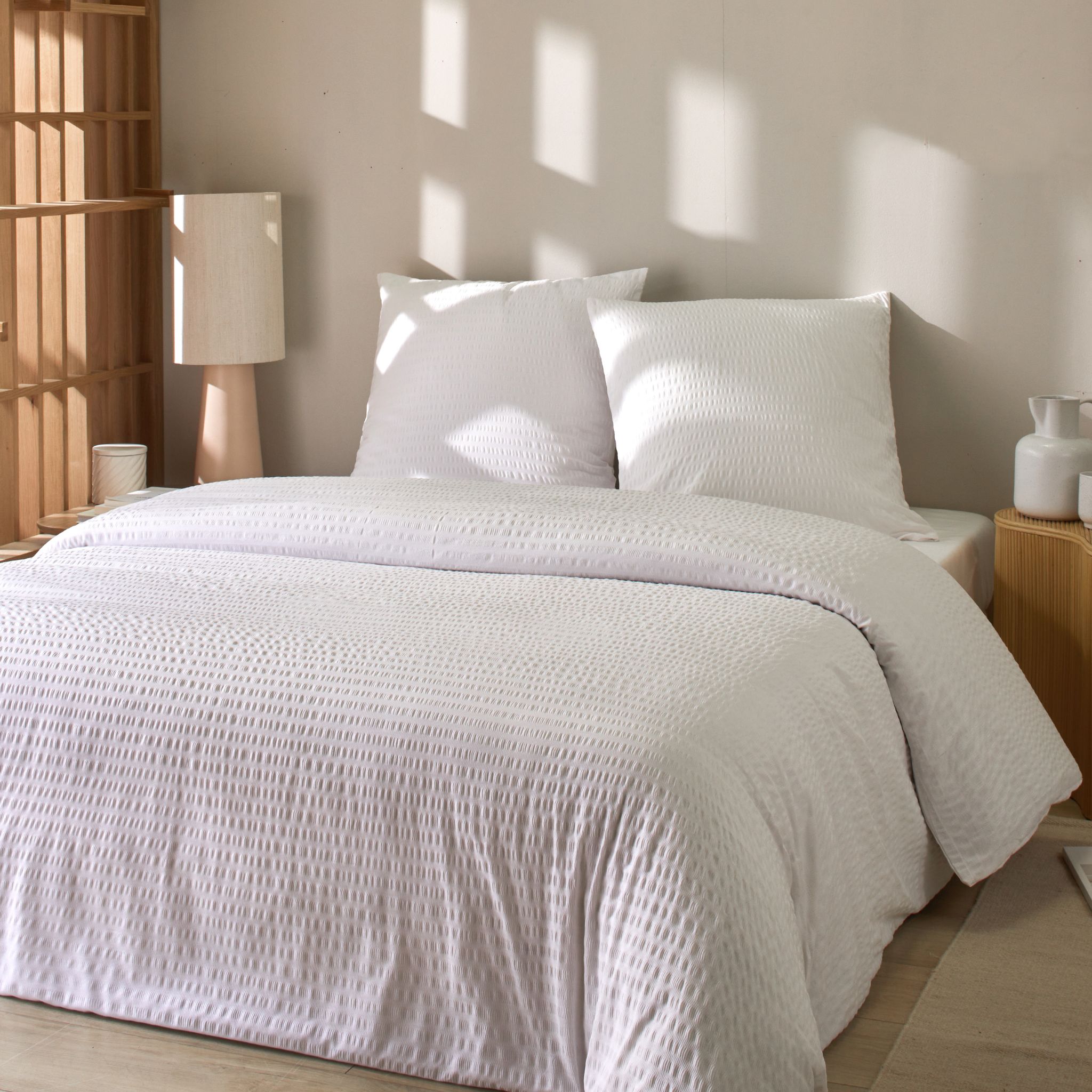 Parure de lit Seersucker 260x240 cm