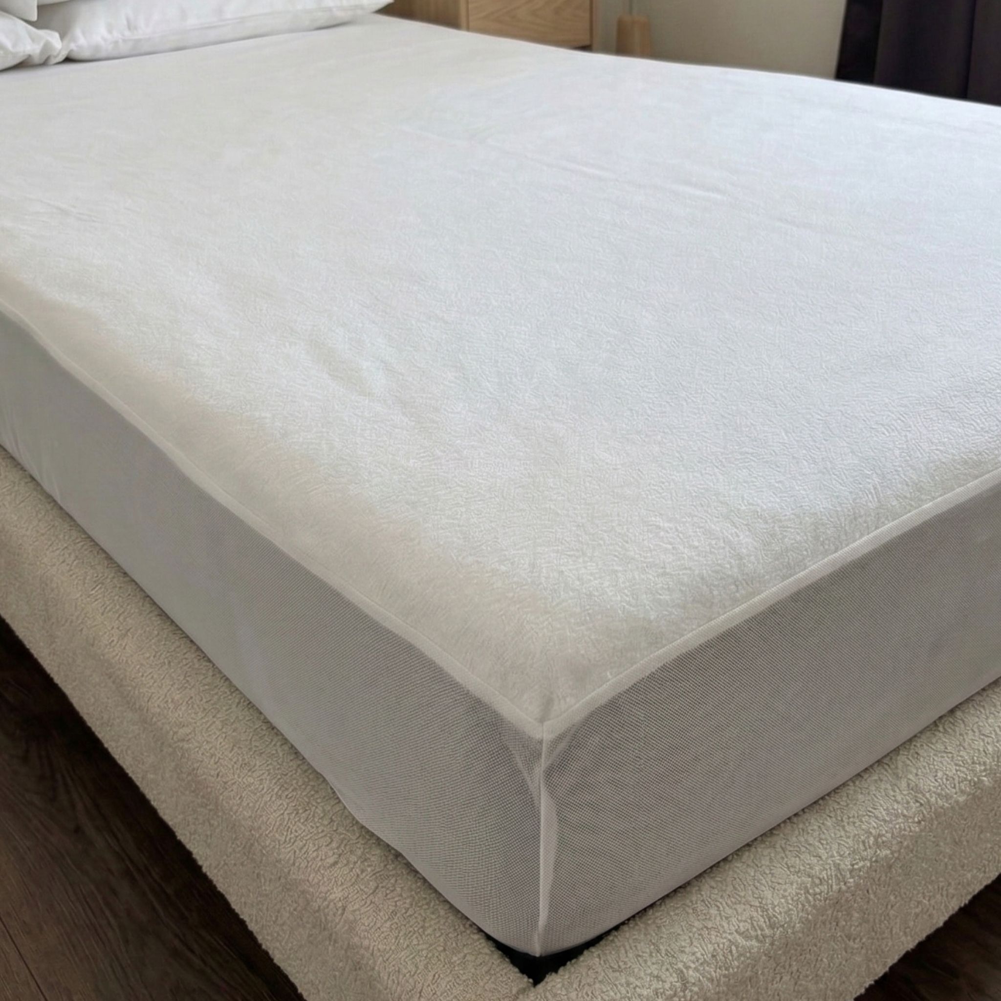 Protège matelas bouclette imperméable - bonnet 27 cm