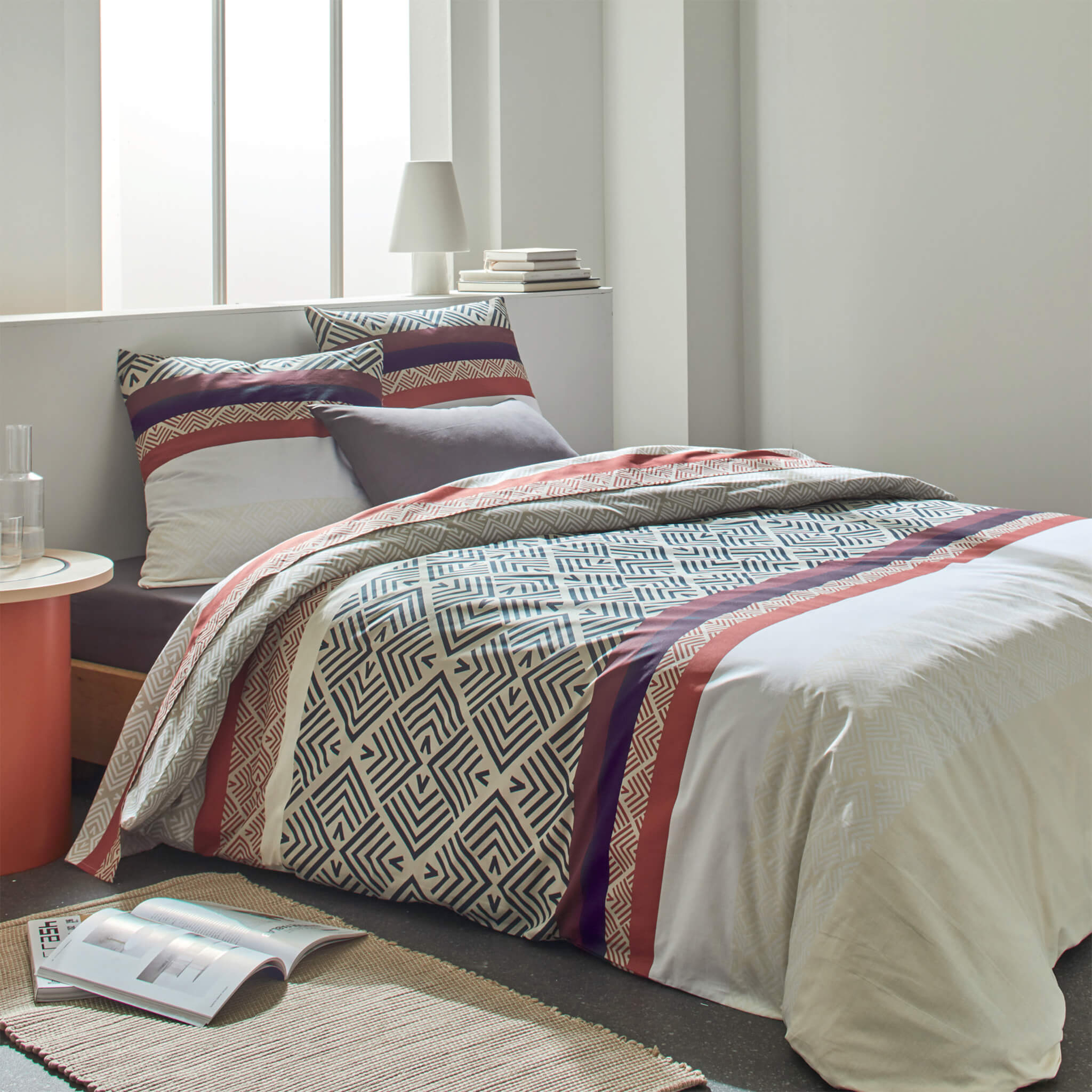 Parure de lit Raysme Anthracite 260x240 cm