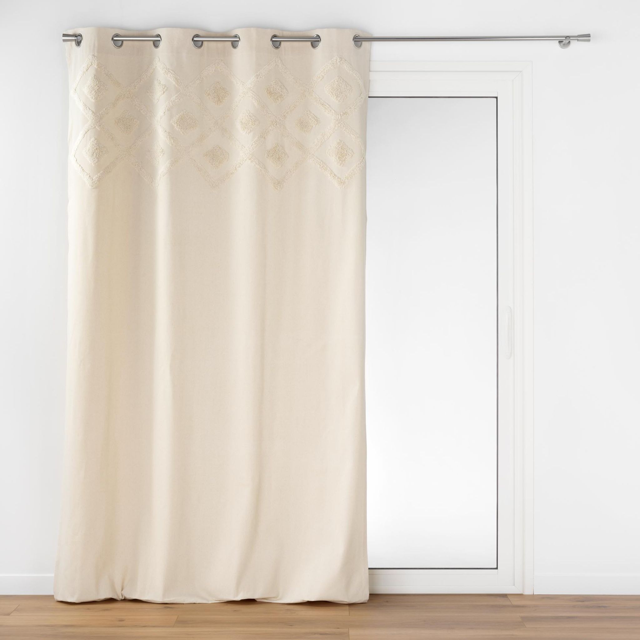 Rideau à œillets tufté Inca