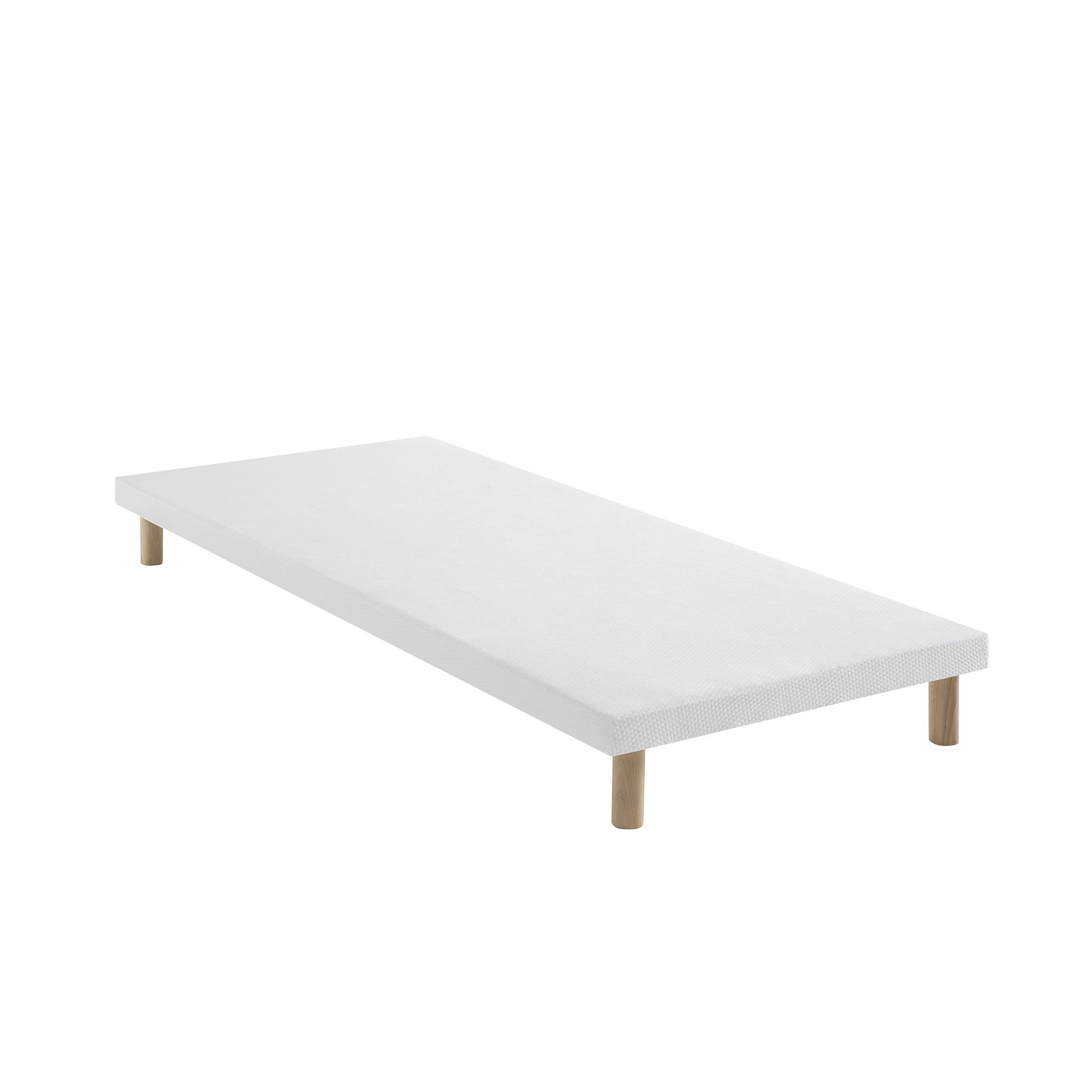 Sommier extra-plat tapissier blanc 7 cm Étoile - SOMEO