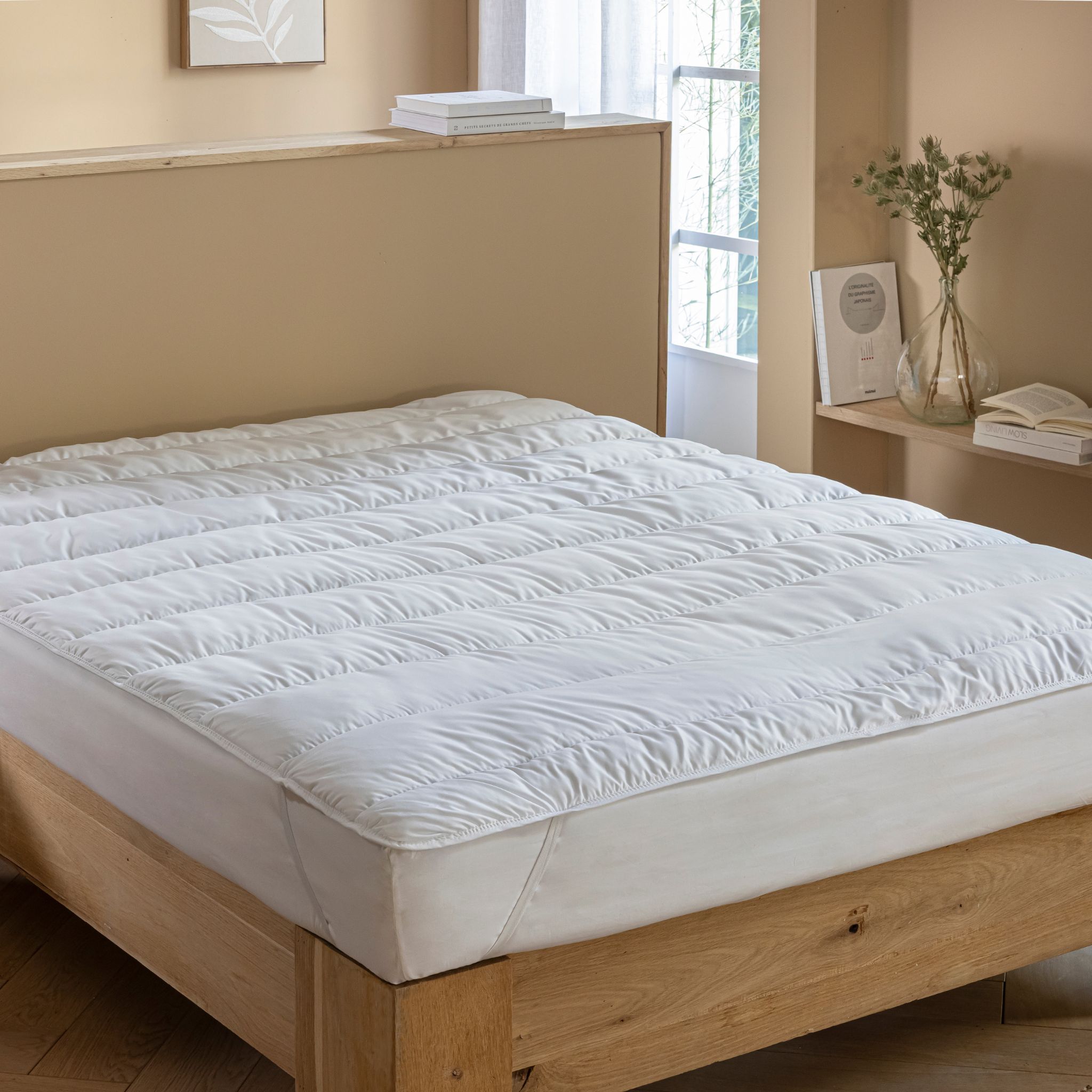Surmatelas moelleux anti-acariens Terre de Nuit