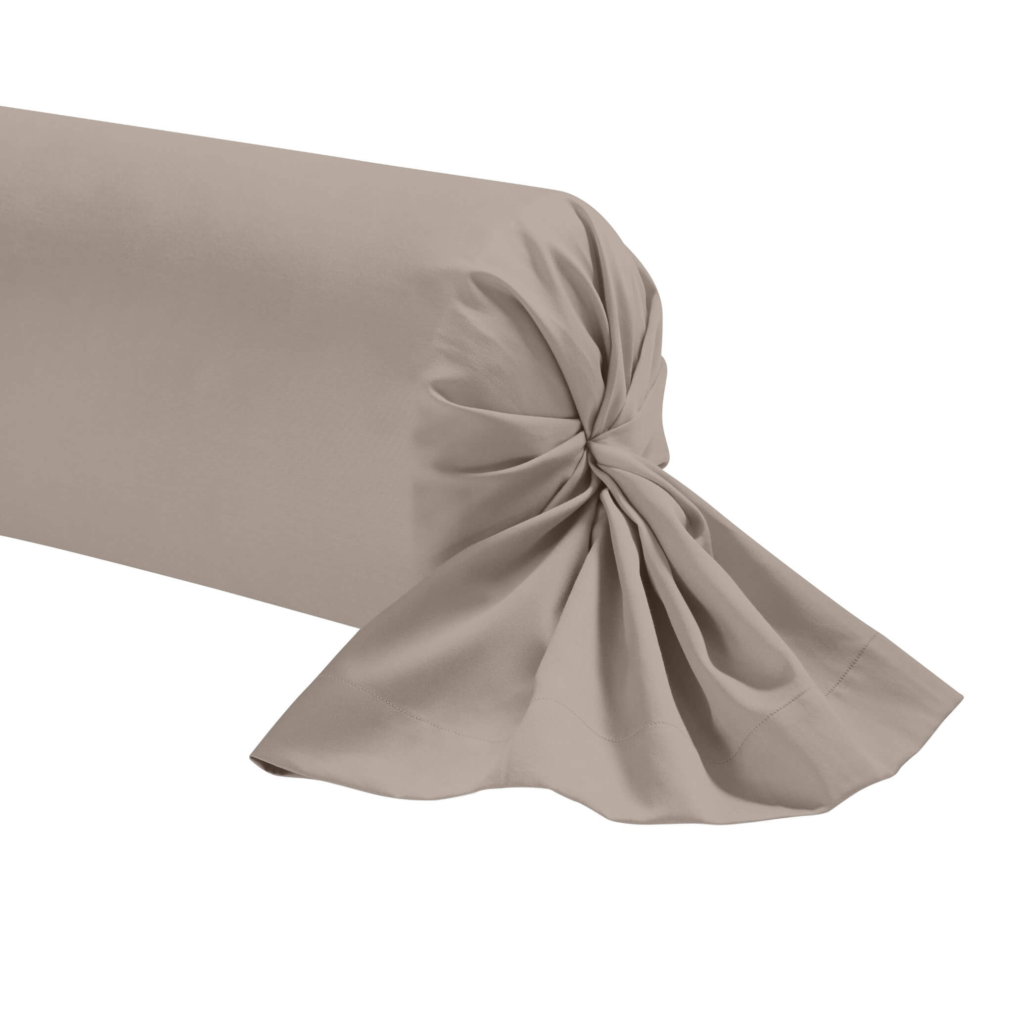 Taie de traversin percale lin 90 cm