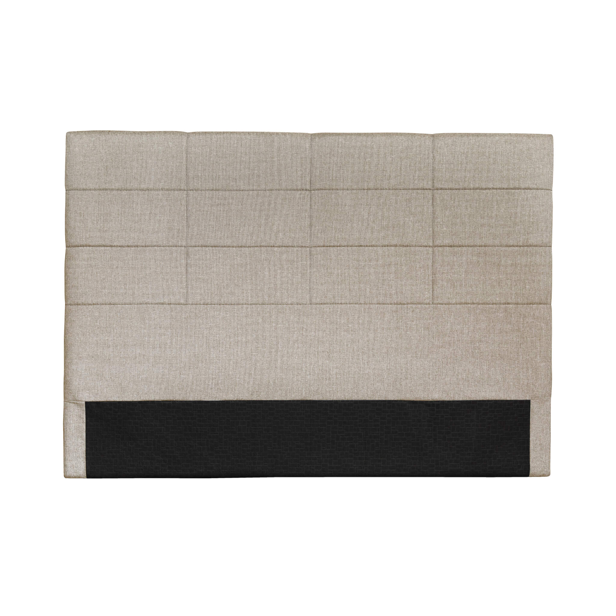 Tête de lit déco aspect quadrillé beige 160
