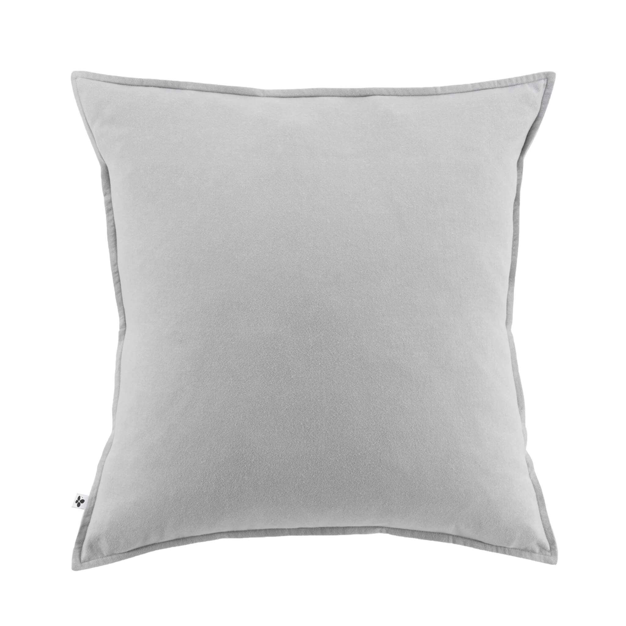 Taie d'oreiller flanelle gris 50x70 cm