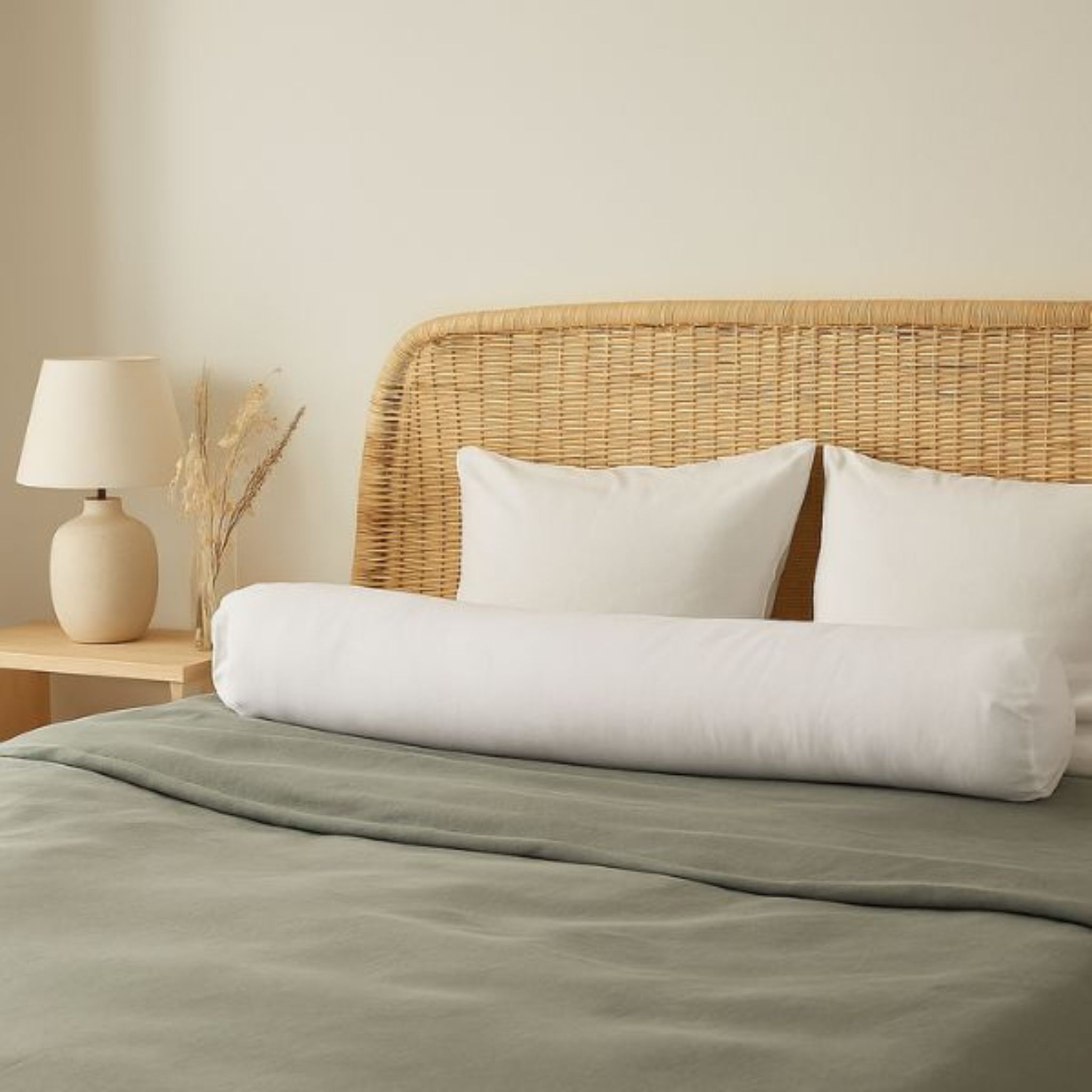 Traversin anti-acariens enveloppe 100% coton Someo 90