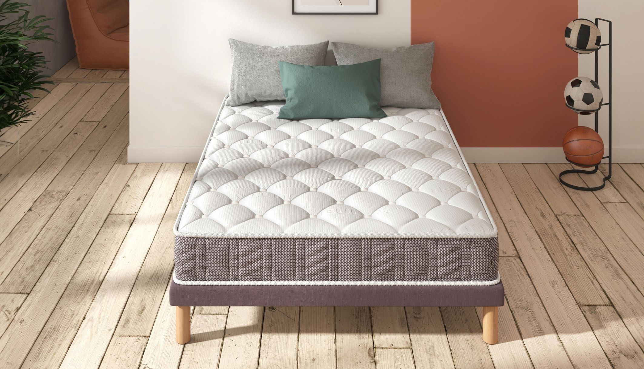 Ensemble literie Bultex Cyber dans une chambre d&#039;adolescent moderne