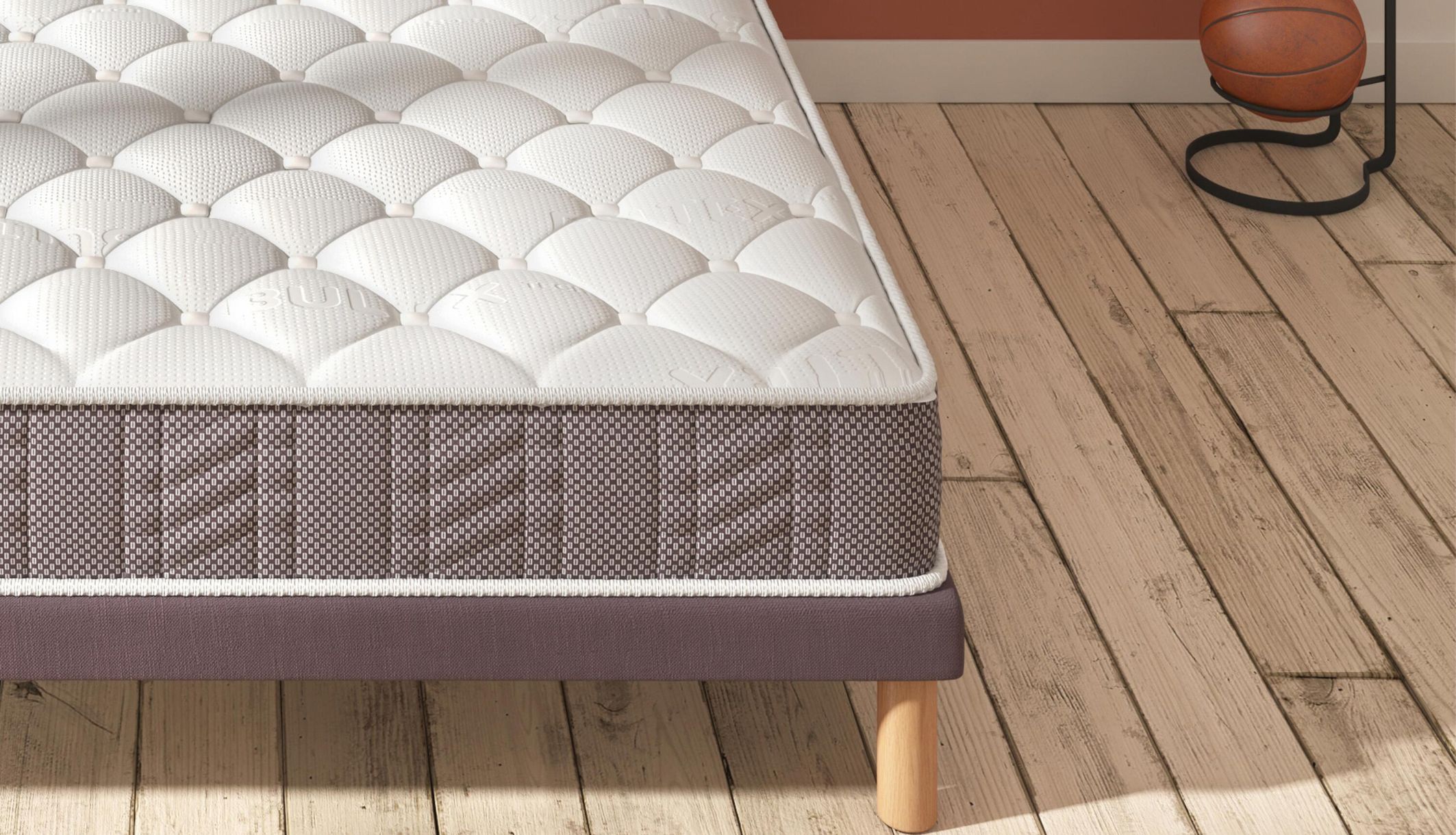 Zoom sur la bande de tour du matelas CYBER Bultex