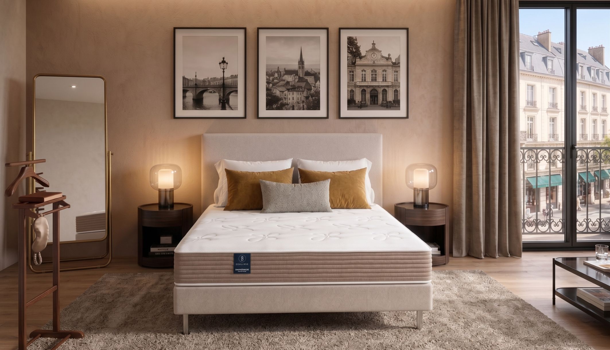 Matelas Jasmin Dunlopillo vue de face
