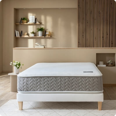 Matelas epais ressorts ferme antiacariens