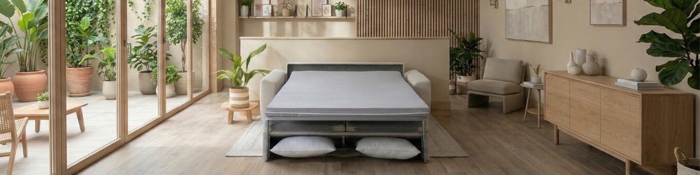 matelas canapé convertible ouvert