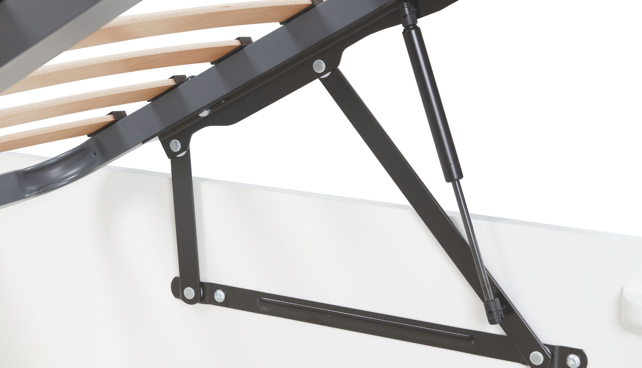 Ouverture des vérins du lit coffre Merinos EasyBox