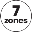 7 zones