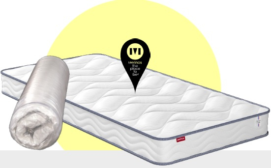 Ensemble matelas et sommier enfant Merinos SUN