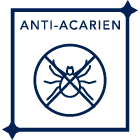 Anti-acariens et anti-bactériens