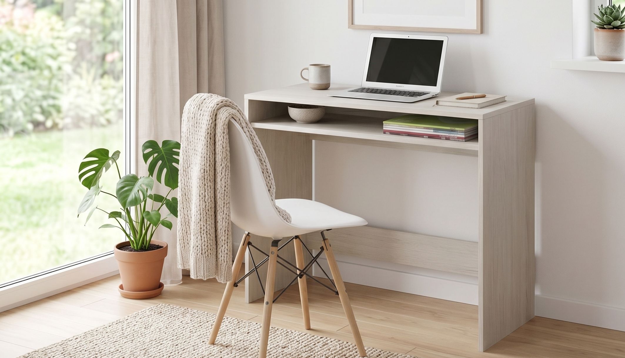 Bureau Terre de Nuit dans une chambre à l&#039;ambiance naturelle et chaleureuse