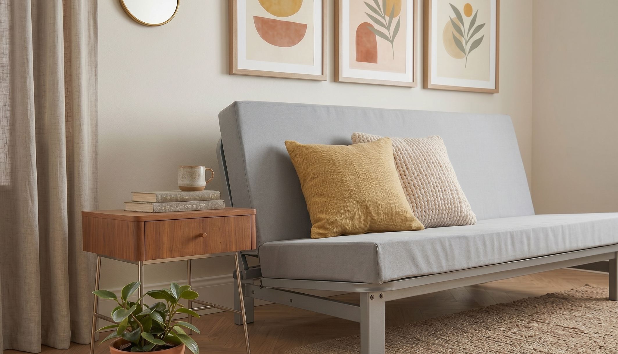 Zoom sur le matelas clic-clac Le Fameux de 13 cm d&#039;épaisseur.