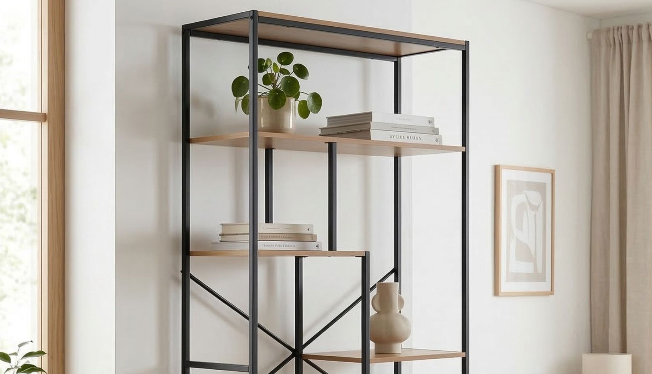 Zoom sur la capacité de rangement de la bibliothèque Terre de Nuit