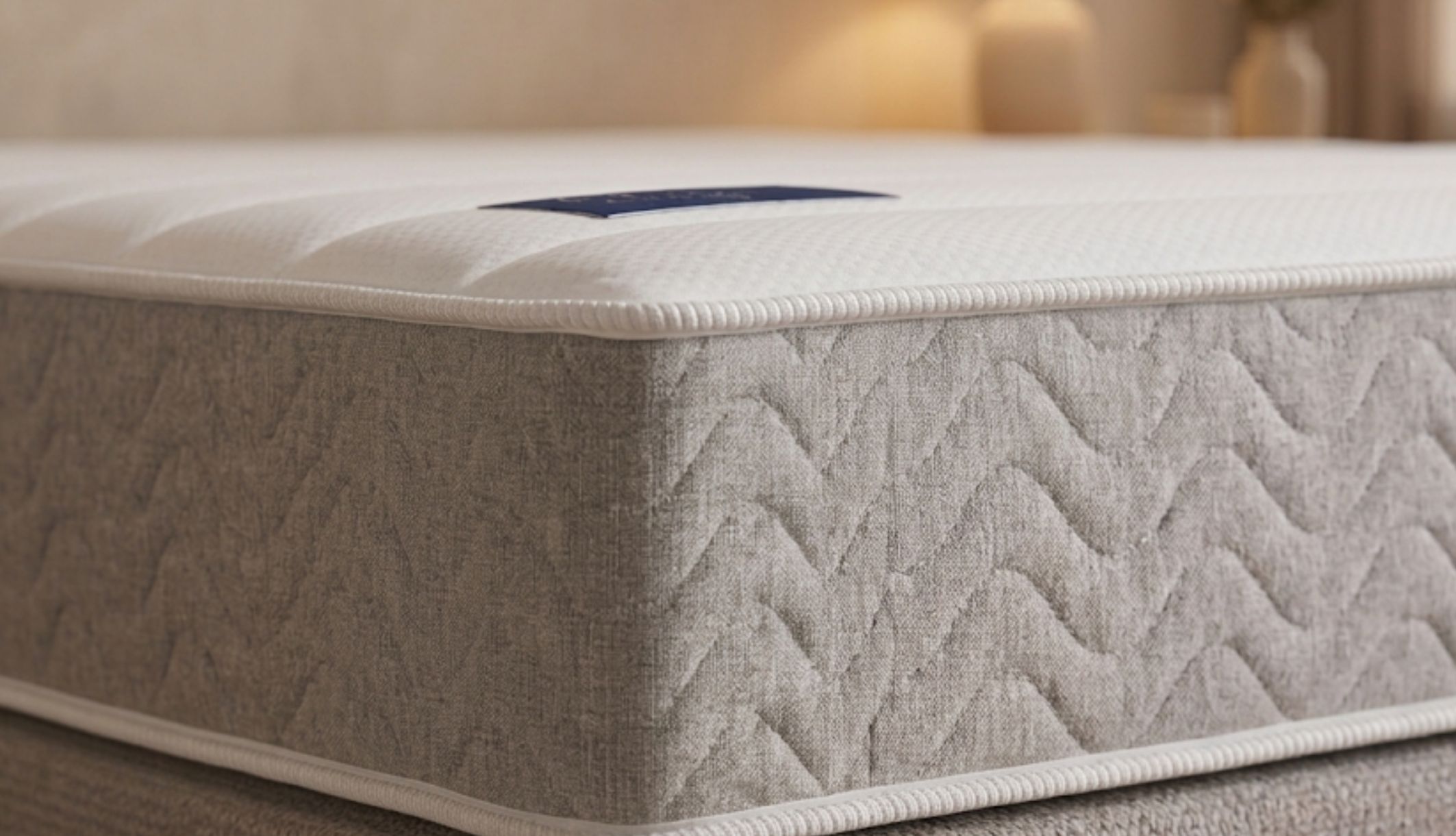 Zoom sur le matelas L&#039;Envie alliant 7 zones de confort et mémoire de forme.