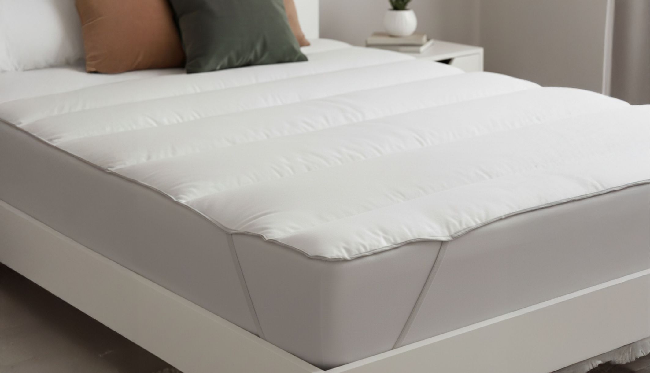 Surmatelas moelleux anti-acariens en microfibre 3 cm d&#039;épaisseur