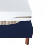 Cache sommier bleu marine Cache sommier bleu marine