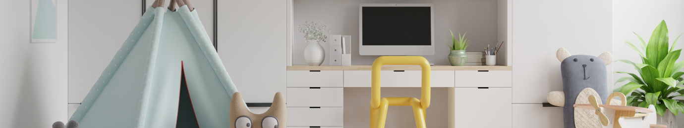 Bureau pour enfant blanc